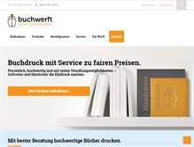 Tablet Screenshot of buchwerft.de